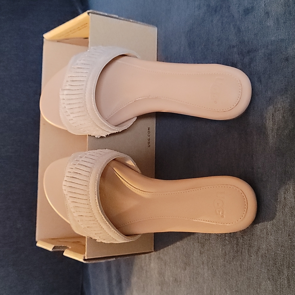 UGG Binx Sandals tan leather size 6